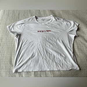 Abercrombie & Fitch White Skimming Tee